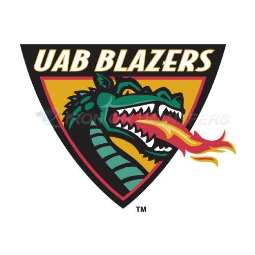 UAB Blazers Logo T-shirts Iron On Transfers N6629 - Click Image to Close